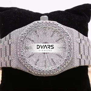 Luxury Camouflage Round Quartz Movement Alloy 48mm Dial 20mm Band Black White Grey Two Tone Watch - Product Image 3