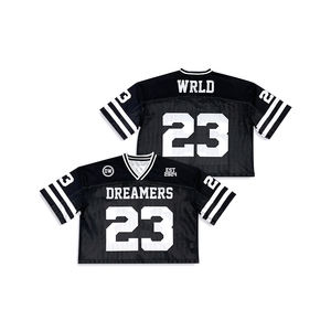 Camiseta de fútbol americano de malla estilo retro vintage oversize para hombre, personalizada de fábrica, estilo boxy, para streetwear - Product Image 3