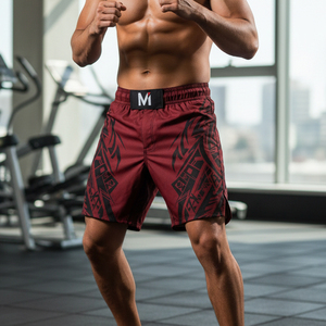 Custom Sublimation MMA Shorts High Performance Fight Trunks Professional Training Gear for BJJ and Kickboxing Wholesale - Product Image 1