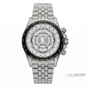 นาฬิกาโครโนกราฟ ROLAX COSMOGRAPH DAYTONA 40 มม. ตัวเรือนสแตนเลส สายเพชร หน้าปัดอนาล็อก ดีไซน์หรูหรา แนวโบราณ ลายการ์ตูน - Product Image 1