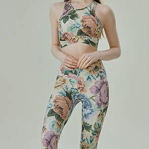 Conjunto Deportivo para Mujer, Talla Grande, con Logotipo Personalizado, Sujetador Deportivo de un Solo Hombro sin Costuras, Leggings de Cintura Media para Entrenamiento, Fabricante OEM - Product Image 2