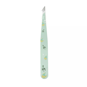 Professional Printed Pattern Eyebrow Tweezer Precision <b>Pointed</b> Slant Tip Stainless Steel Hair <b>Removal</b> Tweezer Cute Custom Design - Product Image 1