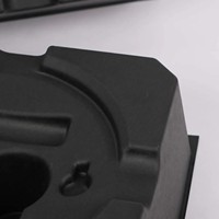 Plateau en pulpe moulée noire écologique, emballage en papier recyclé pressé à l'état humide pour l'électronique grand public