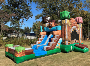 Vente flash - Château gonflable sur le thème de <span class=keywords><strong>Minecraft</strong></span> - Bouncer personnalisé pour location de fête - Product Image 6