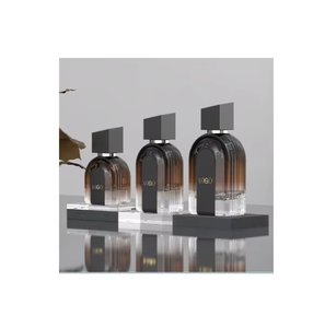 Botella de Perfume Cuadrada de Vidrio Vacía de Lujo Moderna de 30 ml, 50 ml, 100 ml, Venta Caliente, Serigrafía, Etiquetas con Estampado en Caliente, Elegante - Product Image 2