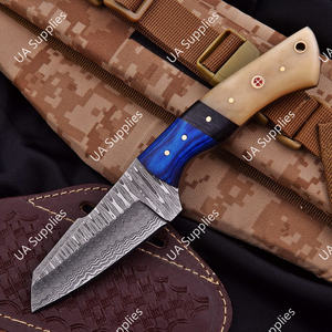 Cuchillo de Acero de Damasco de Espiga Completa, de Alta Calidad, Grado Industrial, Multifuncional, Afilado como una Navaja, Hoja Fija, para Caza, Camping y Actividades al Aire Libre, OEM - Product Image 5