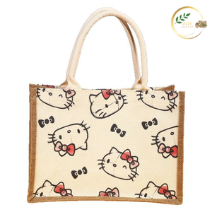 Heavy Duty <b>Jute</b> Eco <b>Shopper</b> <b>Bag</b> with Wide Base for Bulk Shopping - Product Image 2
