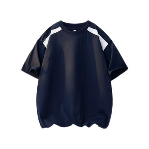 T-shirts pour hommes surdimensionnés en coton 100% de haute qualité, coupe ample, épaules légèrement tombantes, design personnalisé, logo personnalisé - Product Image 1