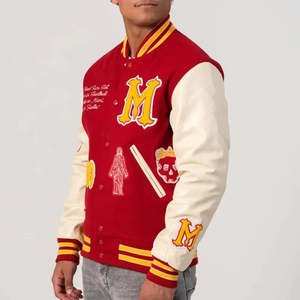 Nueva Chaqueta Varsity de Lona Personalizada de la Mejor Calidad para Adultos y Jóvenes, Color y Logotipo Personalizables, Resistente al Viento, Moda Urbana de Invierno - Product Image 2