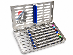 PDL luxators titanium blue / Luxating periotomes set/ dental titanium luxators set - Product Image 1