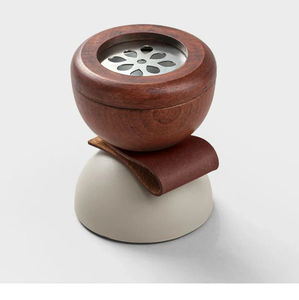 Brûleur d'encens en bois naturel 100%/Mubkhar avec des motifs floraux profonds pour la maison hôtel et espaces de méditation pour l'exportation - Product Image 4