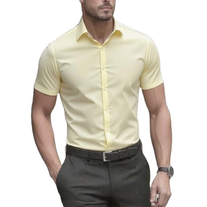 <b>Men's</b> Long-Sleeved Cotton/Polyester Quick Dry Summer <b>Beach</b> Style <b>Shirts</b> Solid Color Casual <b>Shirt</b> Low Price Sale - Product Image 3