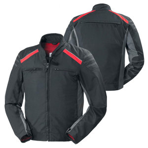 Men's Black Red Color Blocked <b>Motorcycle</b> <b>Jacket</b> Full Sleeve Windproof All Seasons Riding Wear - Product Image 1