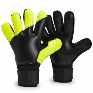 Gants de gardien de but professionnels à doigts entiers, protection des doigts, pour adultes et enfants, en cuir épais, imperméables, antidérapants, respirants, pour le football - Product Image 1