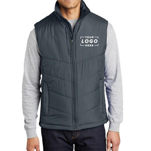Gilet matelassé sur mesure pour homme OEM avec logo et impression personnalisés, gilet matelassé de haute qualité, chaud et coupe-vent pour homme - Product Image 1