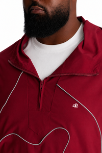 Veste coupe-vent légère à fermeture éclair rétro-éclairante avec détails contrastants, protection UV, style athleisure décontracté personnalisé - Product Image 2