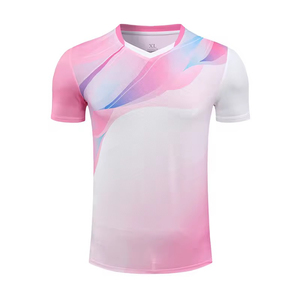Men's <b>V</b>-Neck Short Sleeve Sublimation Printed Sport T-Shirt Geometric Pattern Quick Dry 100% Polyester Knitted Regular <b>Fit</b> - Product Image 2