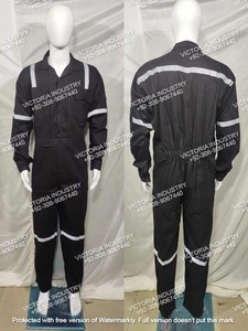 ชุดคลุมทำงานแขนยาวผ้าฝ้ายระบายอากาศได้ดี สวมใส่สบาย สะดวกสบาย - Product Image 3