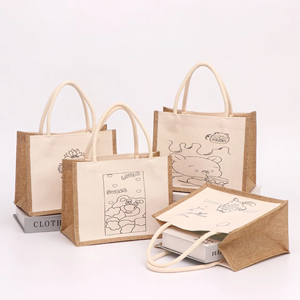 Customizable Jute Beach Tote <b>Bag</b> for Corporate Promotions Trade Shows and Advertising Campaigns - Product Image 4