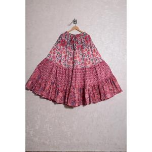 Bohemian Cotton <b>Patchwork</b> Maxi <b>Skirt</b> Women Long <b>Skirt</b> Handmade Indian Vintage Festival Wear - Product Image 2