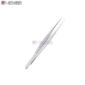 คีมจับเนื้อเยื่อ BONN Iris Forceps ขนาด 10.0 ซม. คีมผ่าตัดเนื้อเยื่อคุณภาพสูง ผลิตจากเหล็กกล้าไร้สนิม คีมจับเนื้อเยื่อ BONN Iris Forceps สำหรับจักษุวิทยาและหู คอ จมูก - Product Image 4