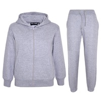 Ensemble de survêtement décontracté deux pièces personnalisé unisexe grande taille respirant léger à capuche couleur unie pour le printemps