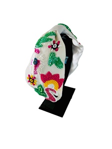 Serre-tête tendance à sequins néon pour femmes et filles, fait main, accessoire de mode glamour, idéal pour les soirées - Product Image 5