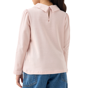 Camiseta Polo Casual para Niñas, Bordada con Corazón, de Punto, Poliéster/Algodón, Manga Corta, Personalizable, al por Mayor - Product Image 6