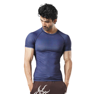 Men's <b>Short</b> <b>Sleeve</b> Compression Shirt Quick Dry Gym Fitness Training Top Moisture Wicking Athletic <b>Base</b> <b>Layer</b> Workout Running Tee - Product Image 1