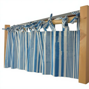 Rideau en coton à rayures pour salon, draperies modernes pour fenêtre, taille personnalisée, décoration intérieure, fabricant en gros en Inde - Product Image 1