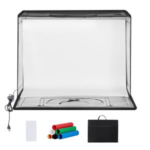 Mini Studio Fotografico 30x30 cm con 120 LED a 3 Temperature di Colore (5600K, 3000K) e 6 Sfondi per Fotografia Professionale - Product Image 1