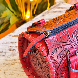 Sac de voyage léger et imperméable en cuir véritable Venus, petite taille, luxe, fermeture éclair, pour femmes et filles - Product Image 3