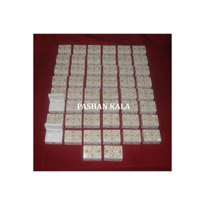 Nouvelle collection de boîtes en marbre blanc naturel incrustées de nacre antique, entièrement faites à la main, boîte en marbre poli pour décoration de cadeaux - Product Image 1