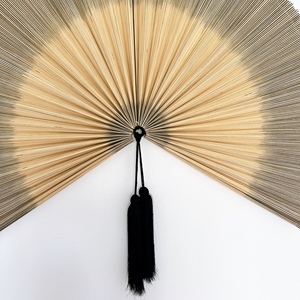 Ventilador de Pared Grande Hecho a Mano con Cabezal de Bambú, Ventilador de Pared Tejido Natural, Arte de Pared Estilo Boho Rústico para el Hogar, Decoración Colgante Kingcraftviet - Product Image 5