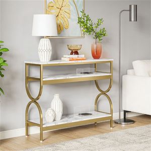 <b>Console</b> <b>Table</b> with Storage Rack Side <b>Table</b> and <b>Sofa</b> <b>Table</b> Option - Product Image 2