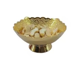Exclusive Metal Dry Fruit Bowl Snack Serving Dish Decorative Tableware Home Wedding Gift - Product Image 1