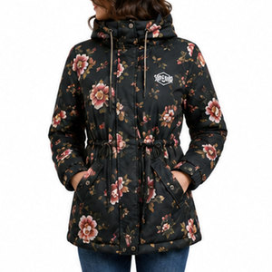 Chaqueta Parka de Invierno para Mujer con Capucha Suave, Exterior de Poliéster Resistente y Acabado Impermeable para Comodidad Diaria - Product Image 1
