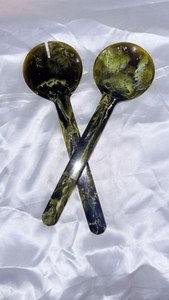 Cuchillería de resina: cuchara de servir, tenedor de cena, cuchillo de mesa, cuchara de cocina, tenedor de comedor, juego de cubiertos de resina, decoración para el hogar. - Product Image 4