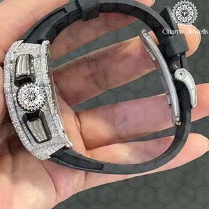Montre Tonneau de Luxe Charm Jewells en Acier Inoxydable, Analogique à Quartz, Bracelet en Silicone, Fermoir Pliant, Unisexe, Tendance - Product Image 4