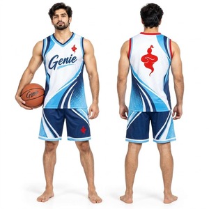 Conjunto de Uniforme de Baloncesto, Camiseta y Pantalones Cortos, Ropa Deportiva para Equipos, Transpirable, Ligero, para Entrenamiento y Juego, con Servicio OEM - Product Image 5