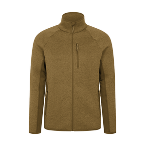 เสื้อแจ็คเก็ตผู้ชายแบบมีซิปเต็มตัว ผ้าฟลีซ คอตั้ง ปักโลโก้ด้านหน้า กันลม กันน้ำ สำหรับกิจกรรมกลางแจ้ง - Product Image 1