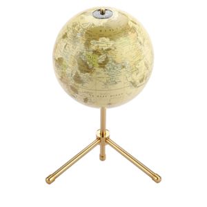 Globe terrestre vintage antique avec support en bois et base en métal, globe terrestre décoratif pour la maison, le bureau, la décoration de bureau, cadeaux, globes - Product Image 4