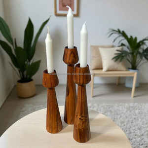 Soporte de luz de té de bambú ecológico con esmalte natural perfecto para decoración del hogar sostenible y esquinas de meditación - Product Image 4