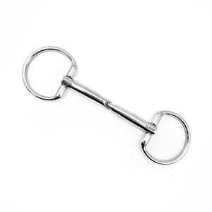 Bocado de Caballo de Acero Inoxidable Plateado de Calidad de Exportación, Fabricado por OEM, con Anillo Fijo y Boquilla de Una Sola Articulación, para Equipo de Equitación, Silla de Montar y Brida - Product Image 1