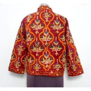 เสื้อแจ็คเก็ตปักลายวินเทจ A2ZCraftBazar สำหรับผู้หญิง เป็นมิตรกับสิ่งแวดล้อม แห้งเร็ว ระบายอากาศได้ดี ซับในผ้าฝ้าย แขนยาว ใส่ได้ทุกฤดู - Product Image 5