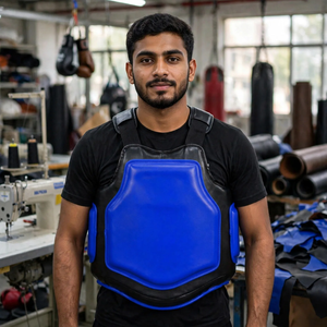Protector de Pecho de Cuero de Alta Calidad Ecológico para Boxeo, MMA, Artes Marciales, Protector de Costillas, Protector Corporal Sólido para Entrenamiento de Kickboxing y Muay Thai - Product Image 6