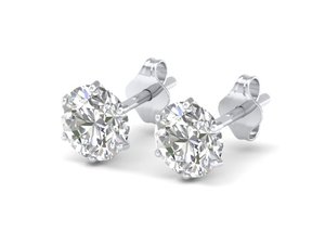 REYES Wholesale Price 925 Sterling Silver HPHT CVD Lab Grown Diamond Screw Back <b>Stud</b> <b>Earrings</b> For Women Customized Fine Jewelry - Product Image 3