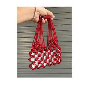 <b>Boho</b> Chic Handmade Macramé Phone Purse with Beads Hot Selling Lightweight Handwoven <b>Bag</b> for Smartphones - Product Image 1