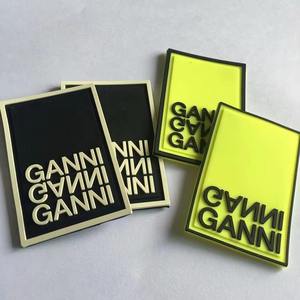 Custom 3D Embossed Rubber PVC <b>Sew</b>-<b>On</b> <b>Patches</b> with Nonwoven Felt Fabric for Clothing - Product Image 4