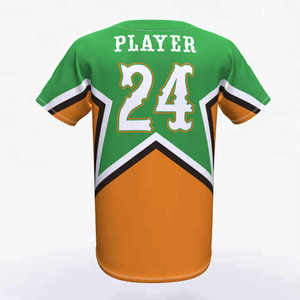 Uniformes de sport de baseball personnalisables et abordables, maillots respirants en coton/bambou, design personnalisé, protection UV sur le devant - Product Image 2